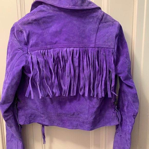 Miss Sixty Leather Fringe Jacket - Picture 4 of 4